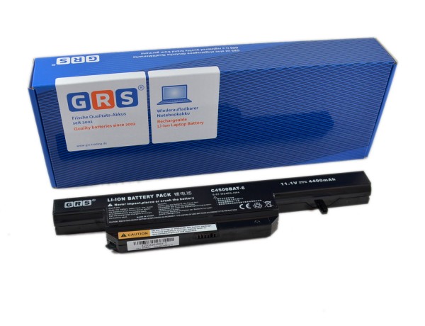 Akku CLEVO C5105, SAGER NP6165, 6-87-E412S-4D7, 4400mAh, 11,1V