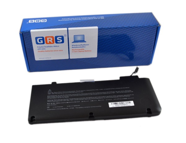 Akku APPLE MacBook Pro 13, MB991LL/A, A1322, 5200mAh, 10,8V