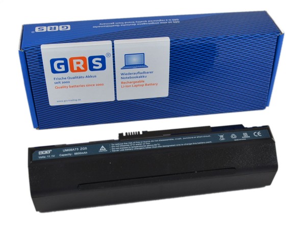 Akku UM08A71, Acer Aspire one A110, 6600 mAh